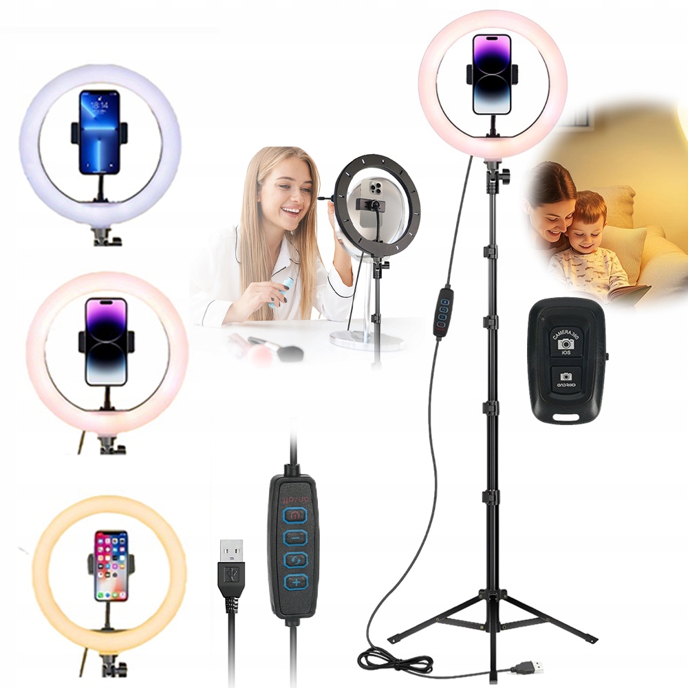 Trojnožka Pro Prstencovou Lampu 80-190 CM, Nastavitelná Výška