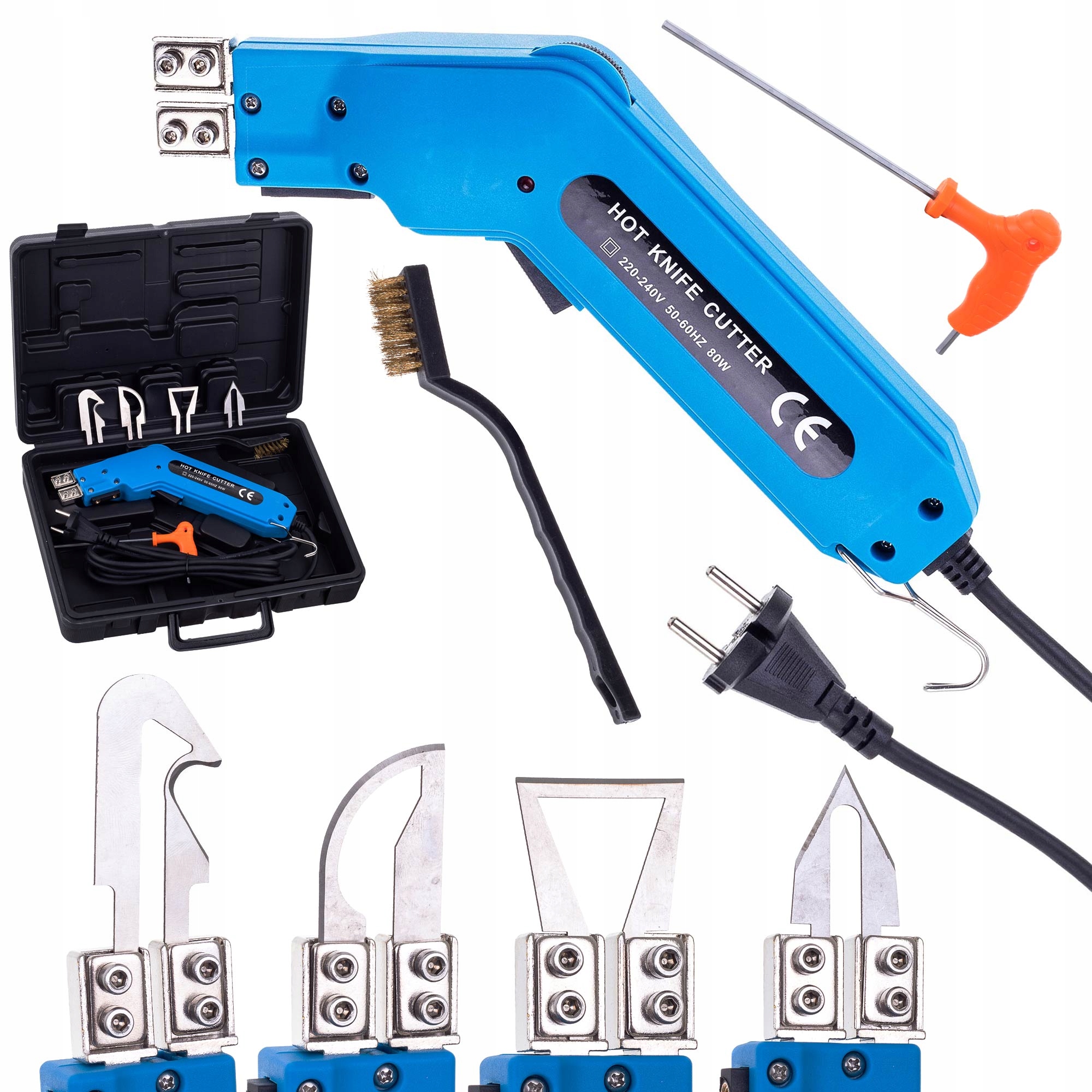 Nůž 80W pro řezání syntetických tkanin, lan, pásů a popruhů s regulací teploty