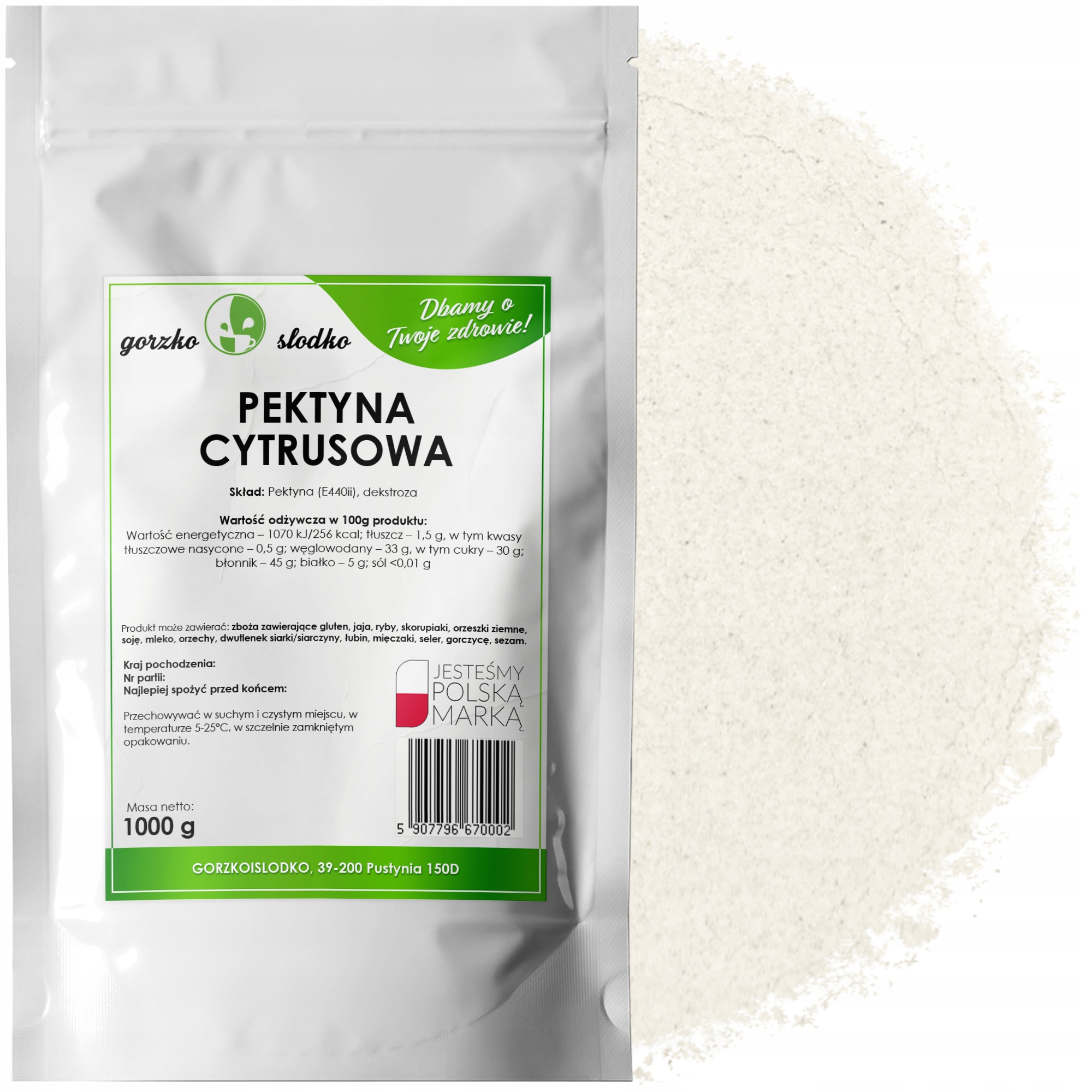 Pektyna Cytrusowa szybko żelująca do dżemów 1kg