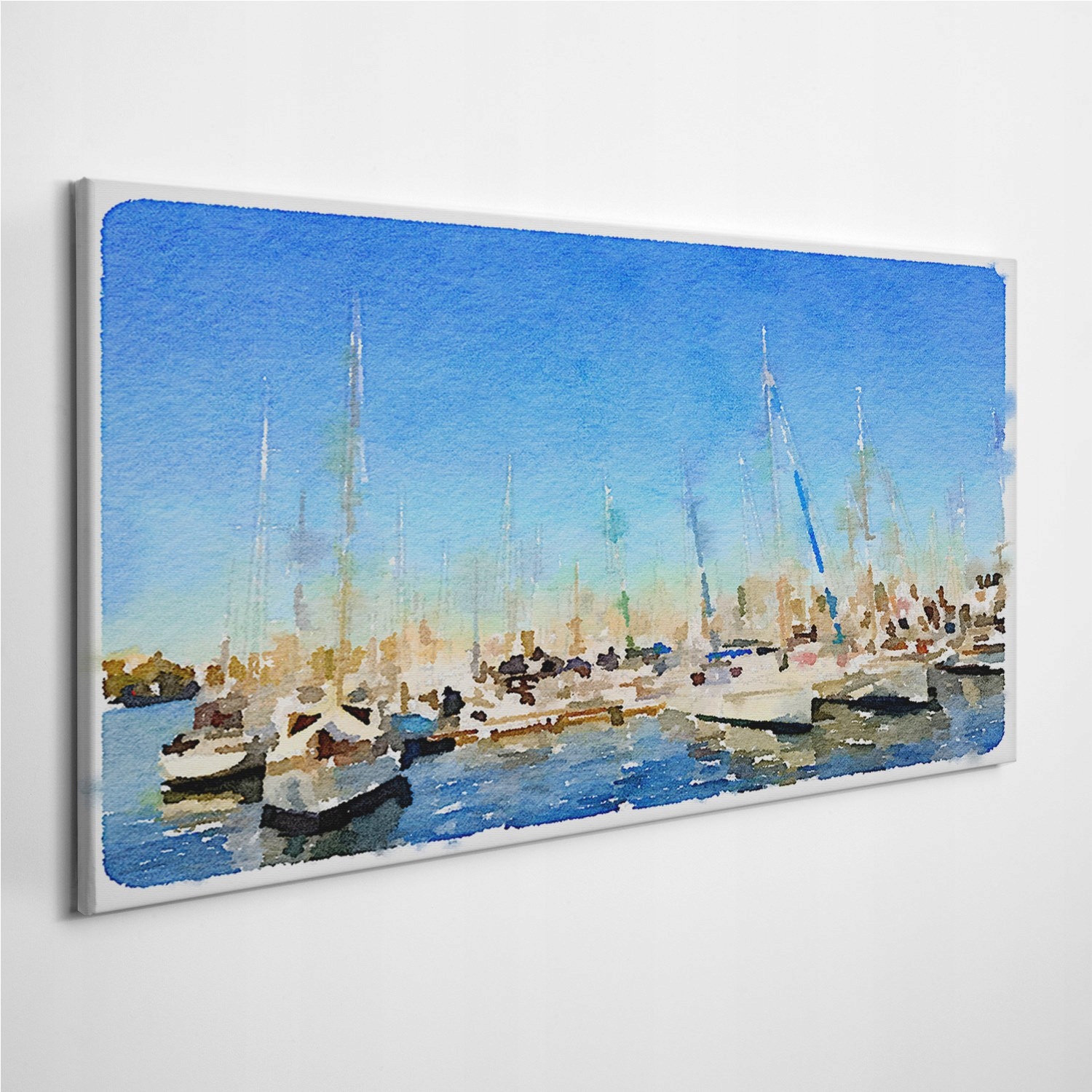 

Obraz na płótnie na ścianę Woda Łódki Niebo 120x60