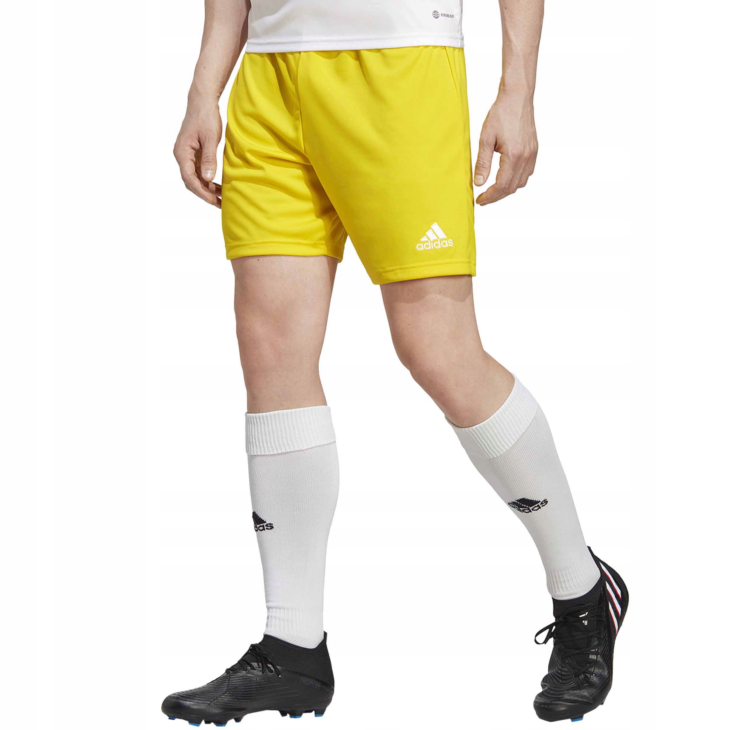 ADIDAS ENTRADA SPORTOWE SPODENKI KRÓTKIE ŻÓŁTE Rozmiar XXL