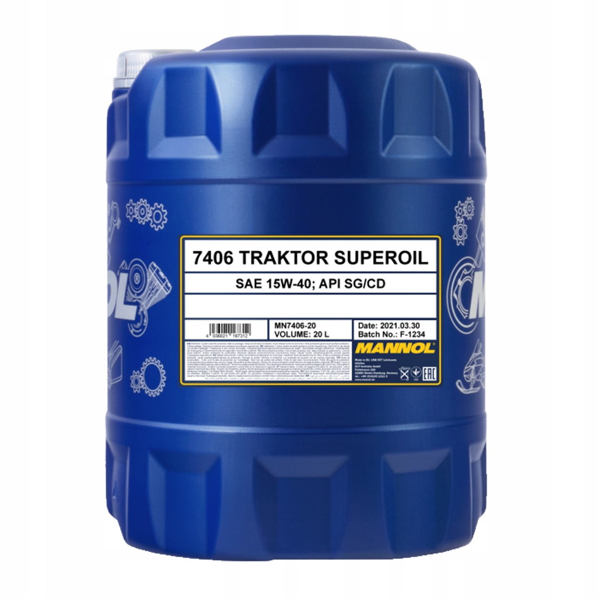 

Mannol Traktor Superoil Superol 15W40 Api CD 20L