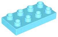 

Lego Duplo 40666 Płytka 2X4 lazurowa Nowa (8g)