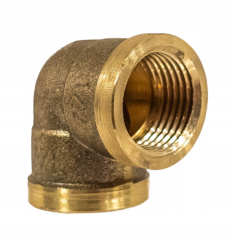 KOLANO KOLANKO MOSIĘŻNE MUFOWE MOSIĄDZ 1/2" GWINT WEWNĘTRZNY SOLIDNE MOCNE Marka Sizer