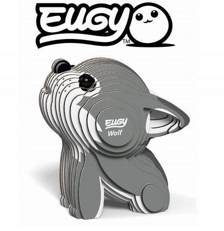 Puzzle 3D Eko Eugy Wilk Przestrzenna Układanka Liczba elementów 1
