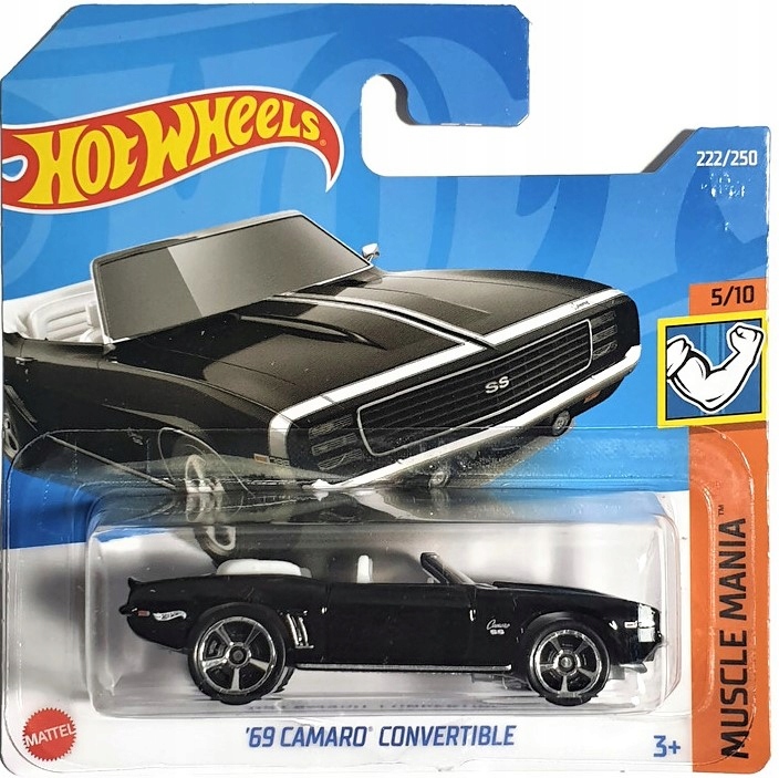 

Hot Wheels 69 Camaro Convertible Muscle Mania 2022