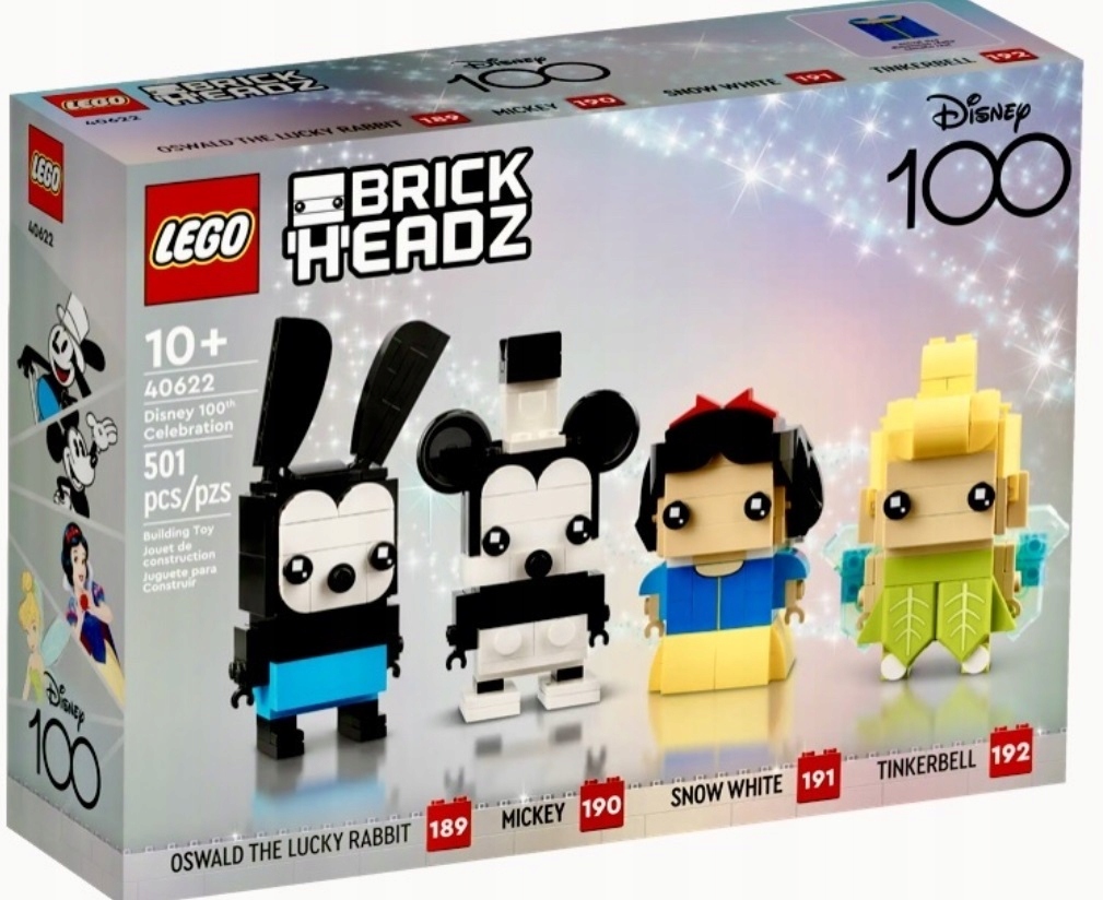 LEGO BRICKHEADZ 40622 DISNEY FIGURKA MICKEY ŚNIEŻKA DZWONECZEK BRICK HEADZ