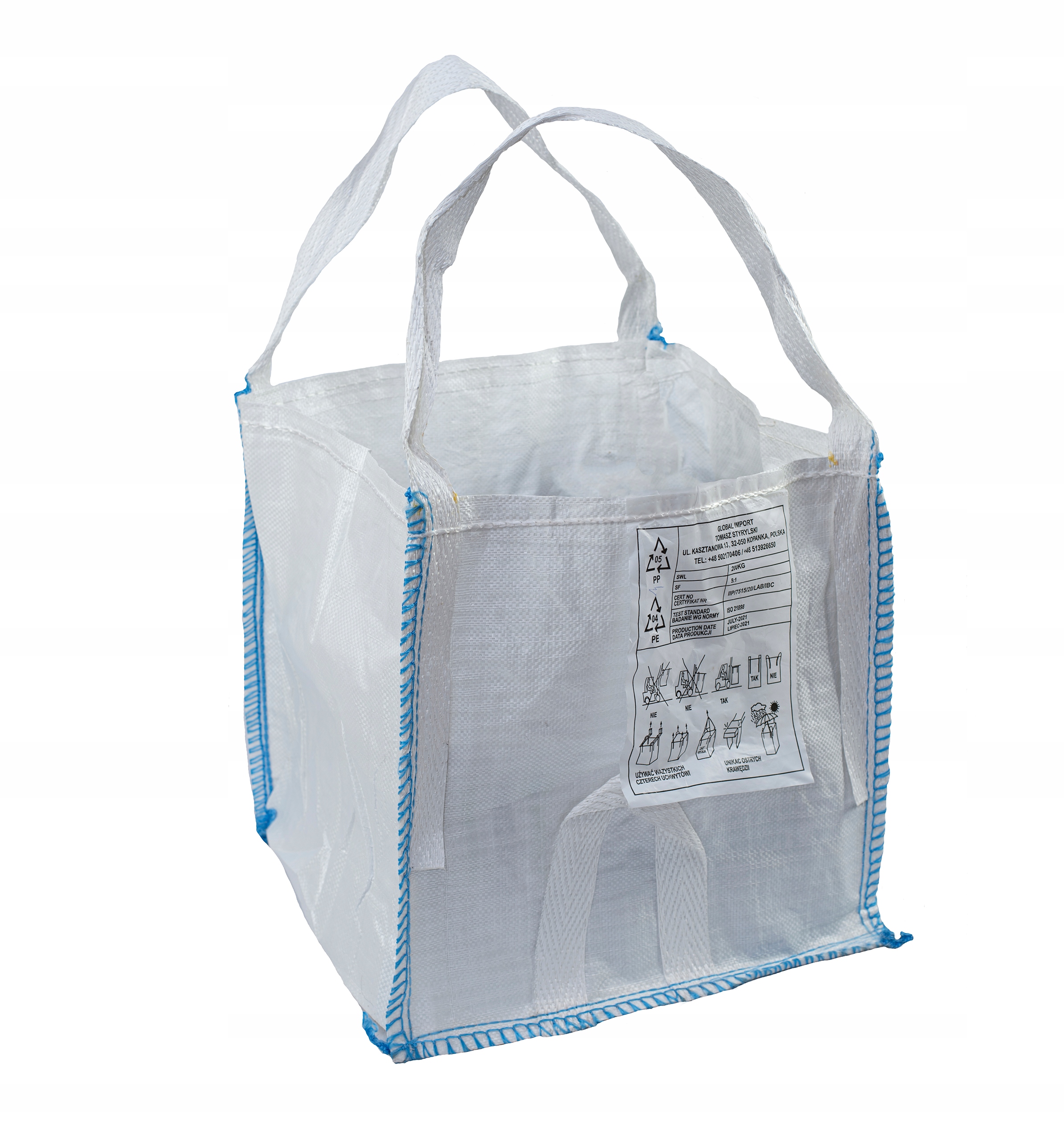 

Worki Big Bag 45x45x45 cm Do Gruzu Smieci 200kg