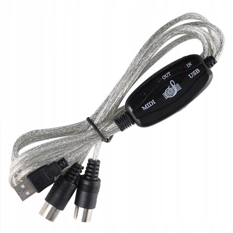 USB Adaptérový kábel na MIDI IN Rozhranie