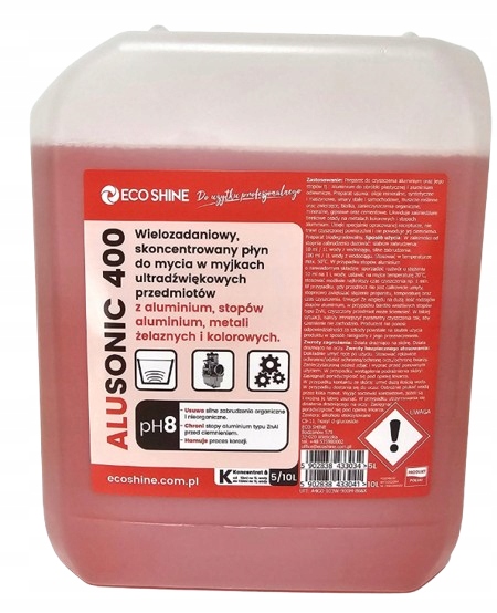 Eco Shine Alusonic 400 Koncentrat do myjki ultradźwiękowej 5L do Aluminium