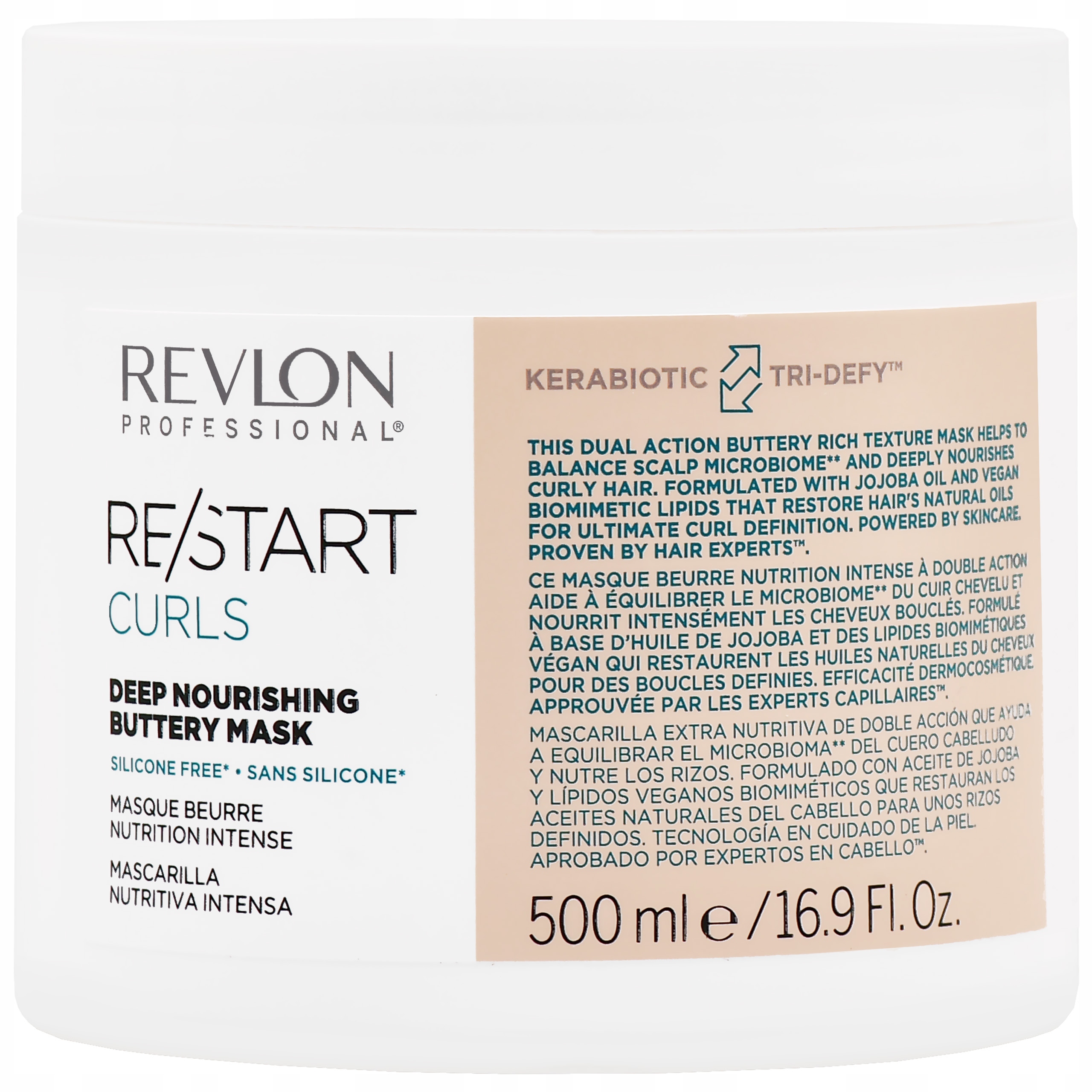 Revlon Restart Curls vyživující maska pro kudrnaté vlasy, hydratace 500 ml