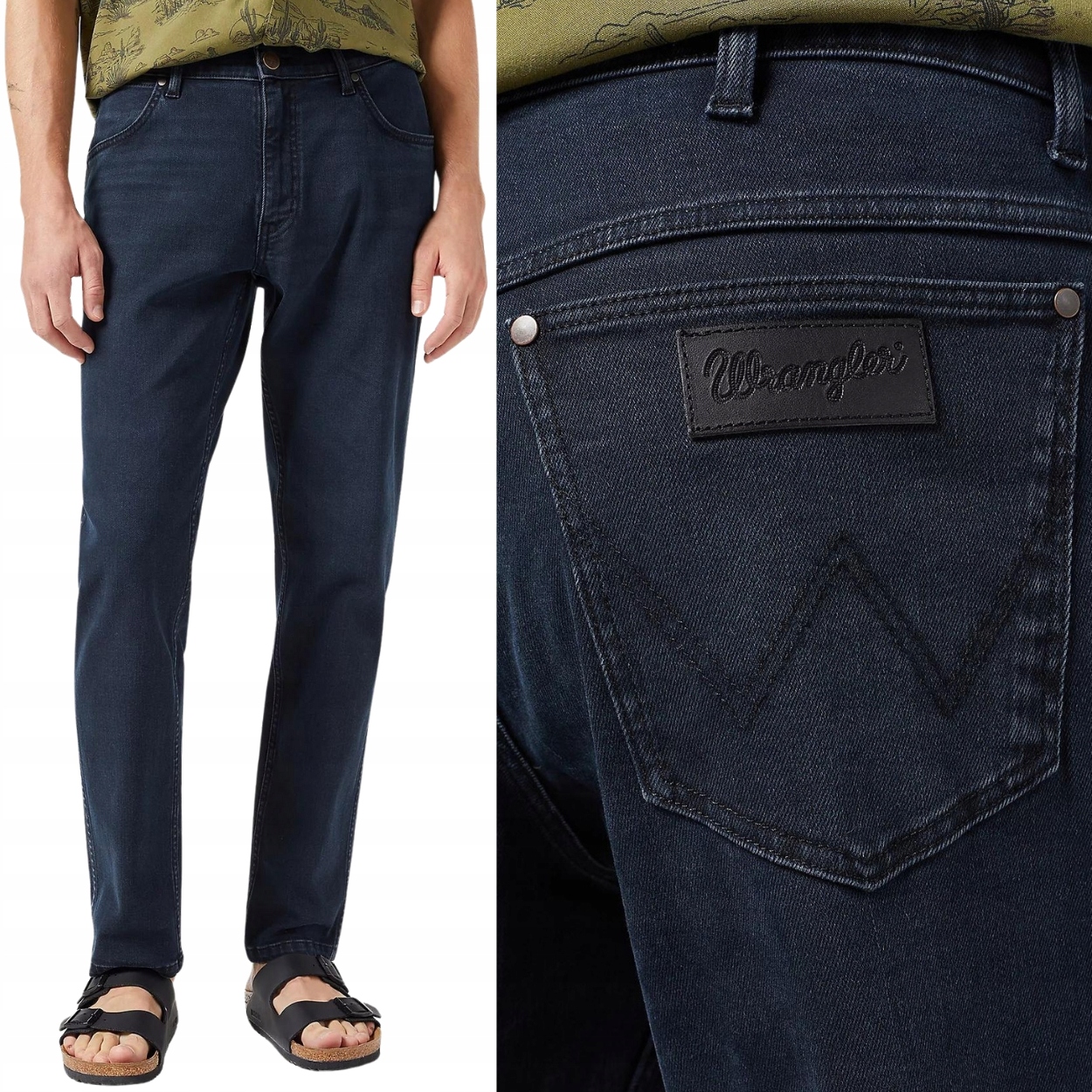 Wrangler River regular tapered Cloudy klasické džínové kalhoty W32 L30