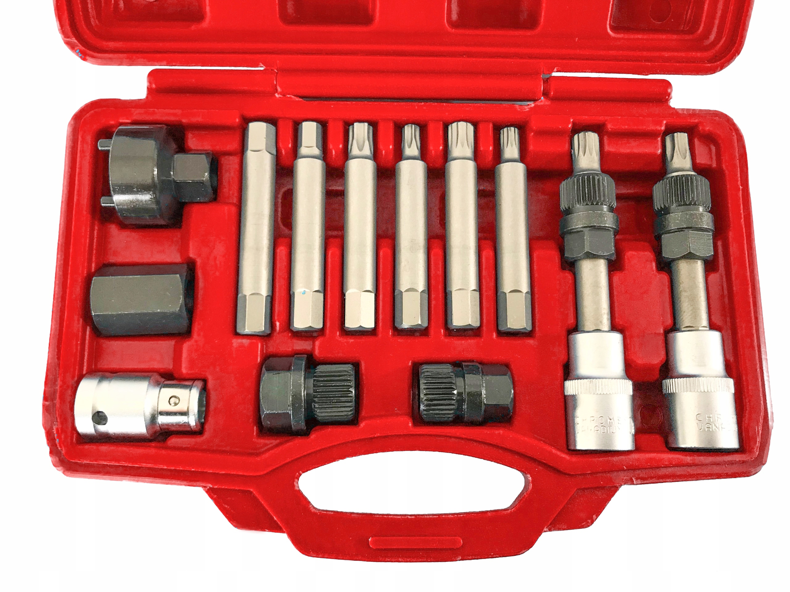 KLUCZE DO ALTERNATORA ZE SPRZĘGŁEM ALTERNATORÓW ZESTAW KOMPLET 13 ELEMENTÓW Marka Verke