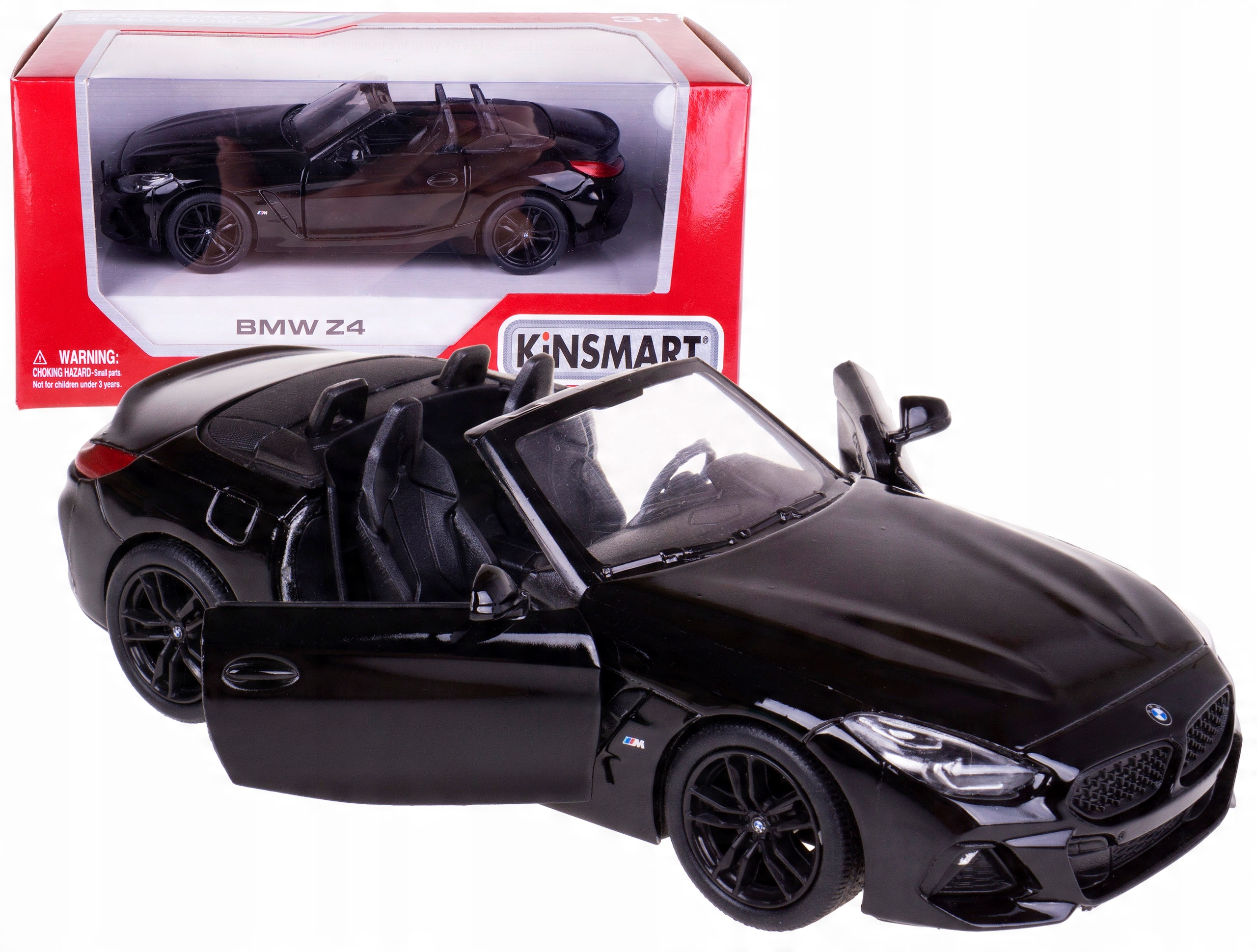 

Bmw Z4 Model Metal Kinsmart 1:34 Box Czarny Kabrio