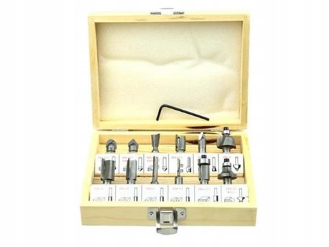 FREZARKA GÓRNOWRZECIONOWA 1200W VERTO + 12 FREZ Seria VERTO