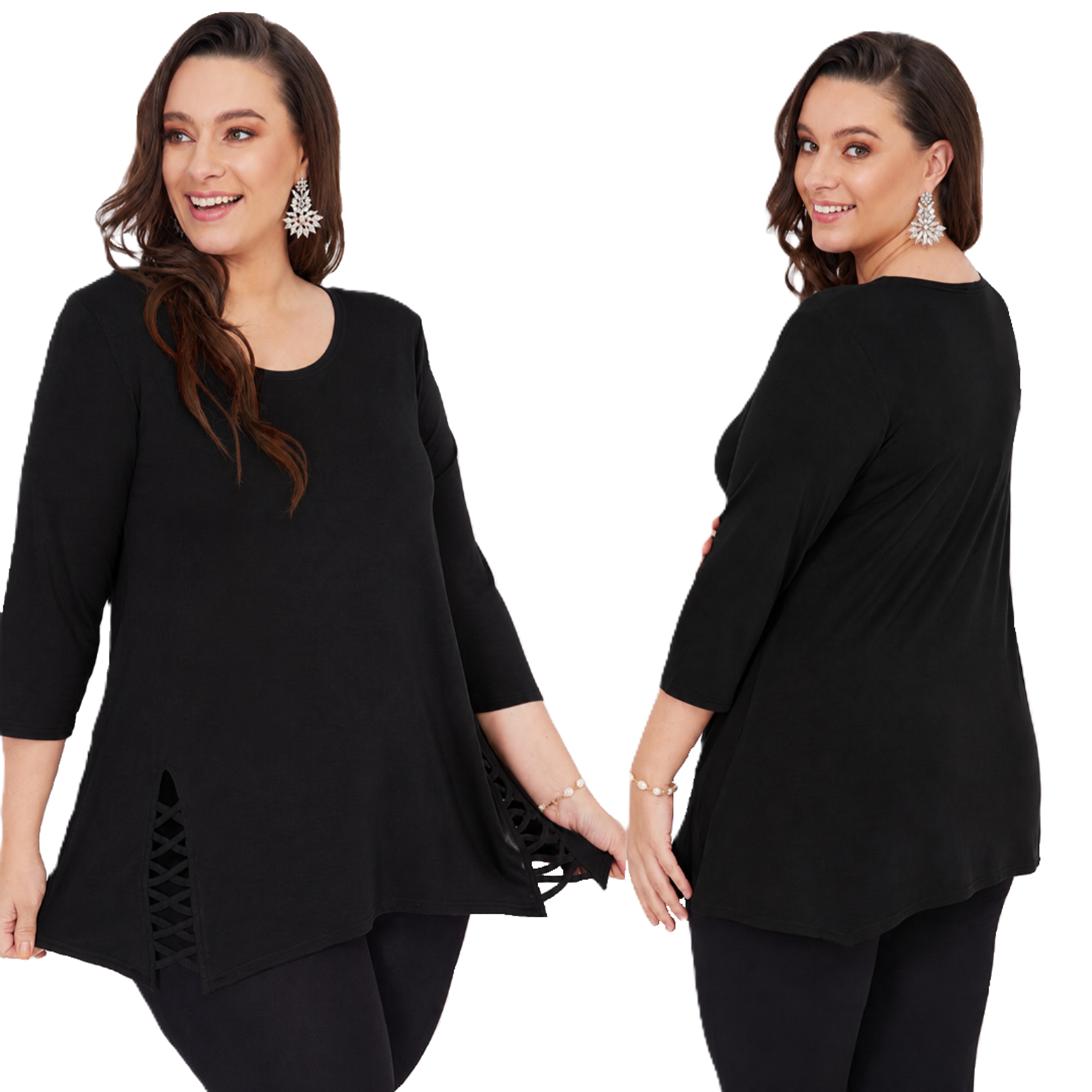 Elegantní dámská tunika Velké velikosti Tunika Plus