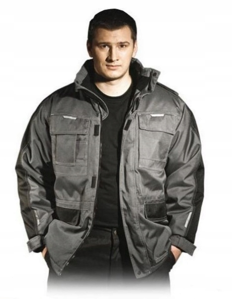 Kurtka ocieplana z kapturem przedłużana z bardzo mocnego materiału R2XL