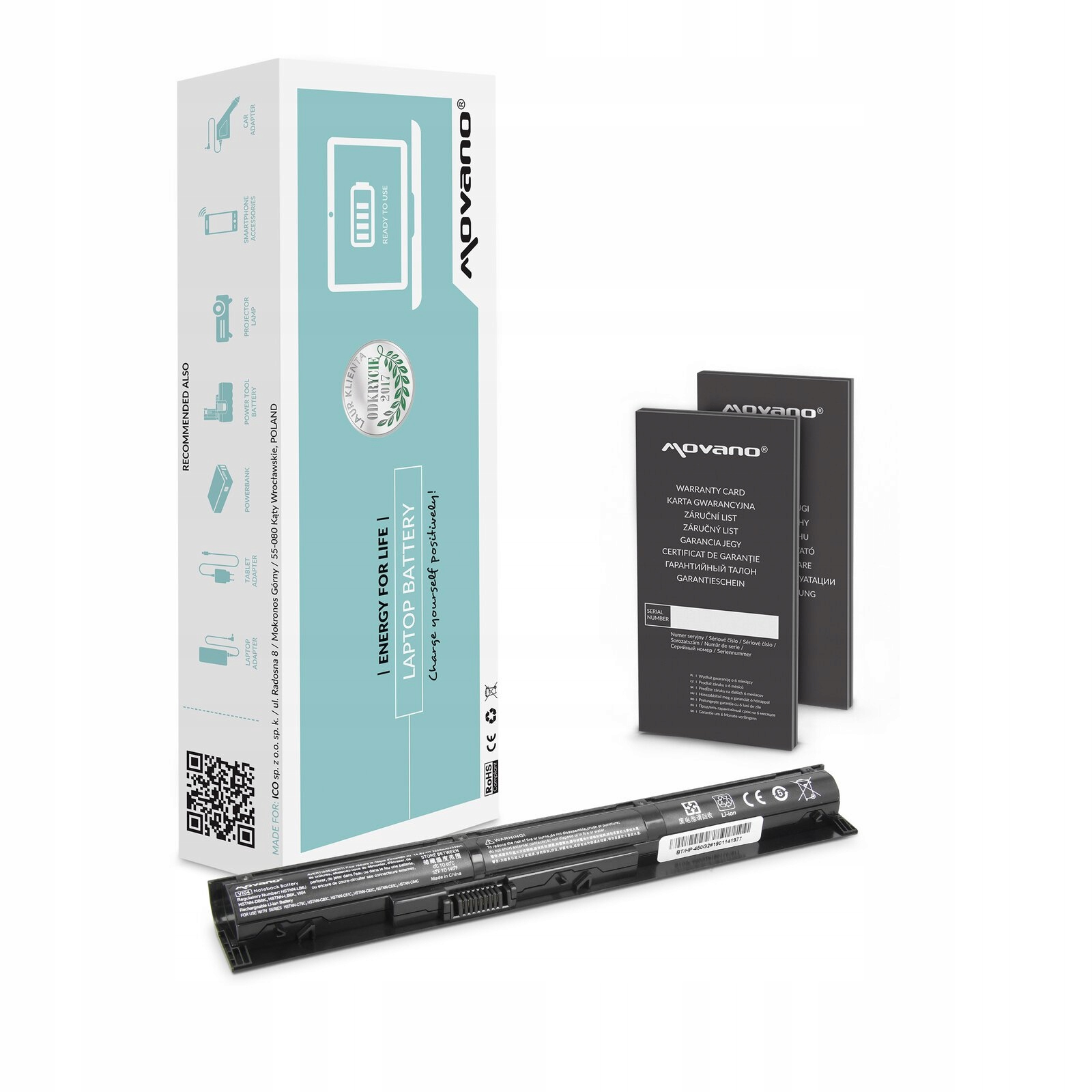 

Bateria Movano do Hp Envy 15-K104TX 33Wh