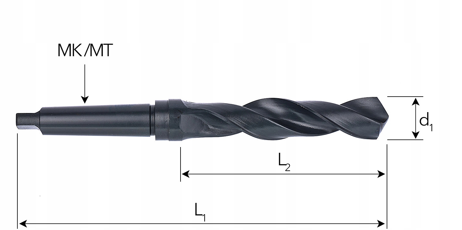 FI 53 Wiertło HSS DIN 345 Stożek NWKc walcowane Marka melver