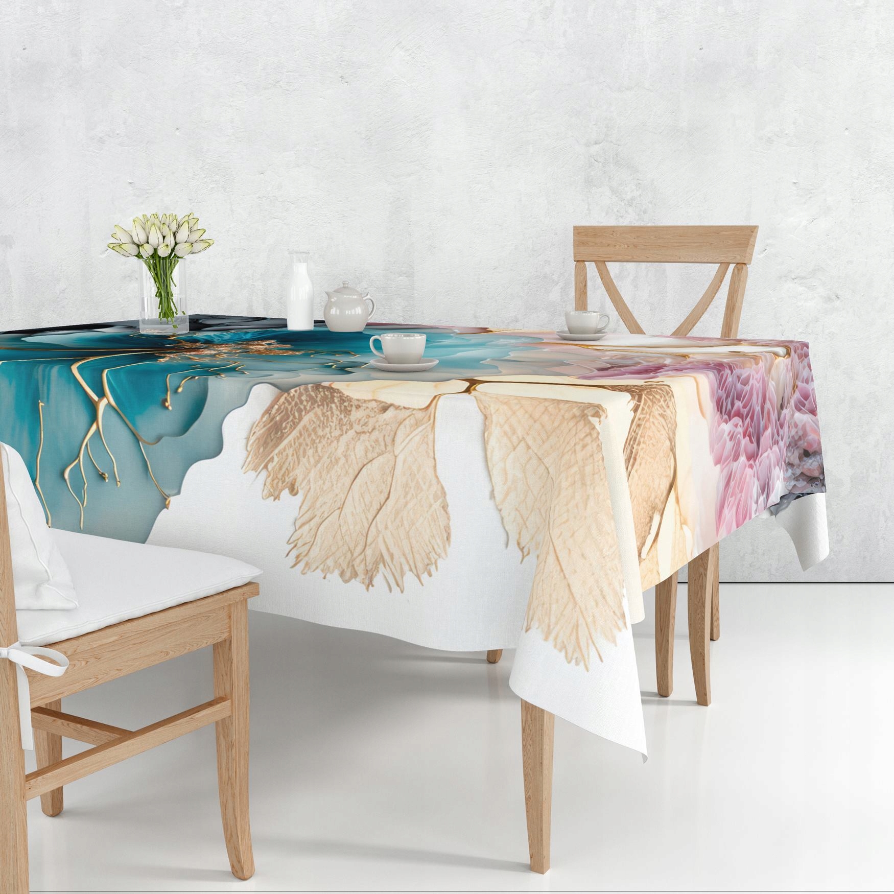 OBRUS PLAMOODPORNY 140X220 GŁADKI MATOWY GRUBY 138 Kształt prostokątny