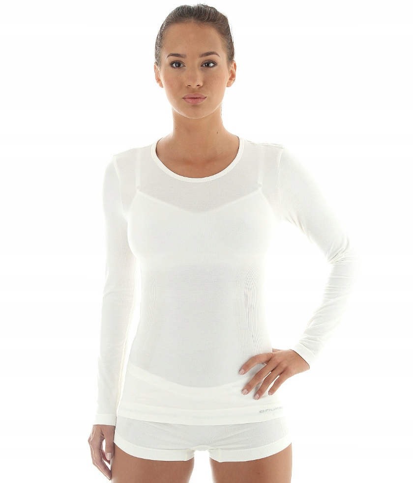 KOSZULKA WEŁNIANA BRUBECK COMFORT WOOL L Rękaw długi rękaw