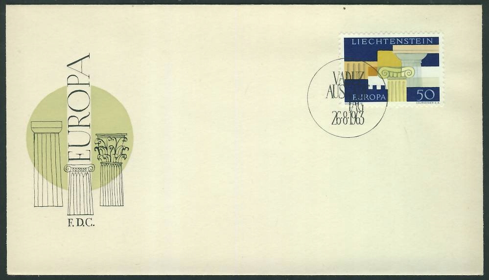 Liechtenstein 1963 r. - EUROPA CEPT