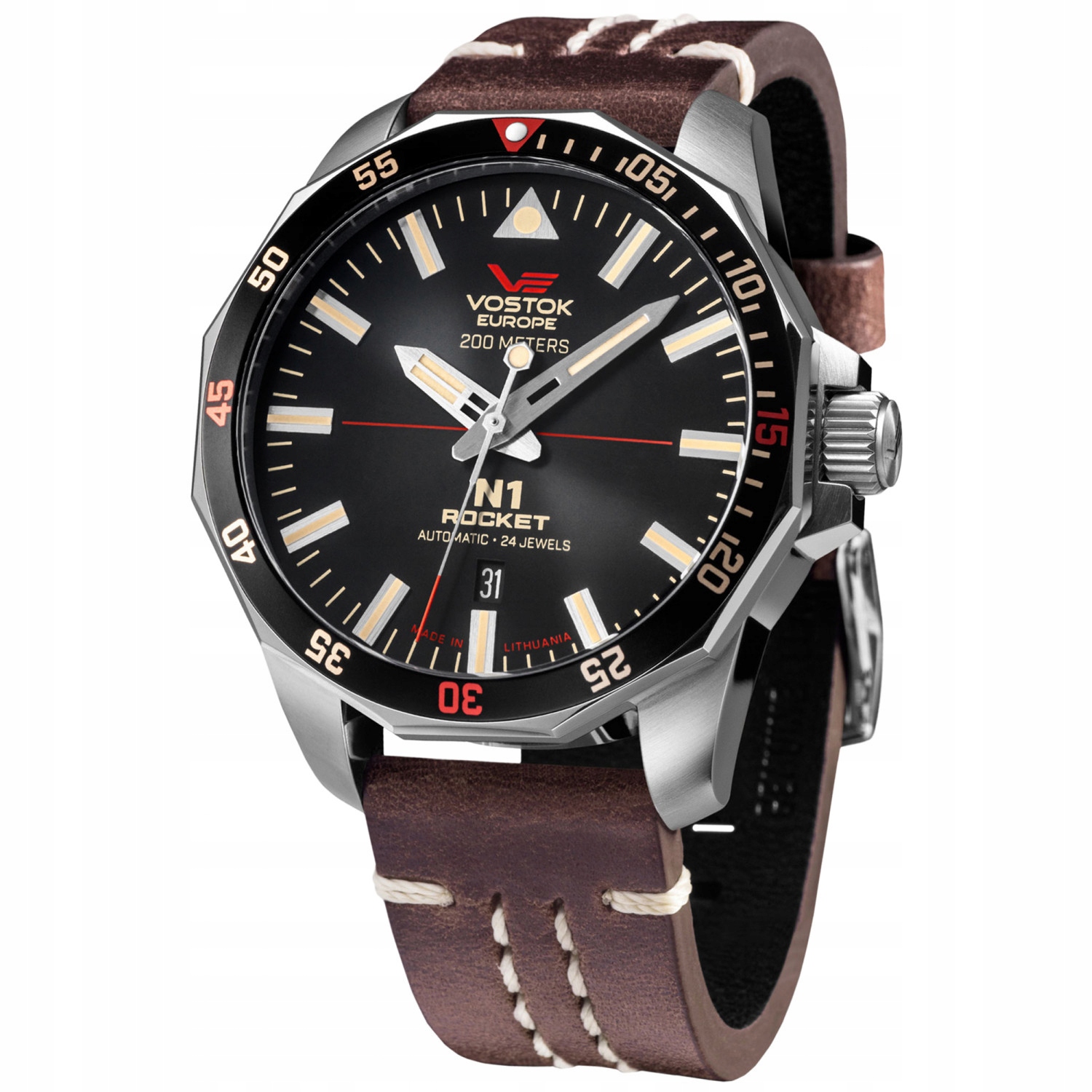 Pánské Hodinky Vostok Europe NH35A-225A709 hnědé