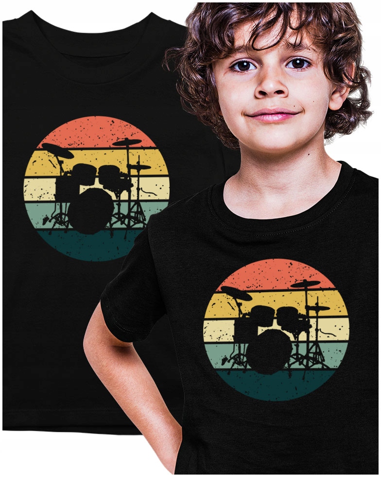 

Muzyczna Koszulka Perkusja Vintage Drum 146