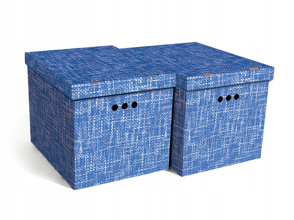 

Pudełko kartonowe organizer 2szt Textile nieb XL