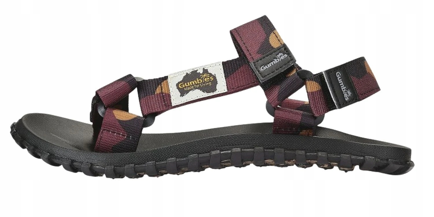 buty Gumbies Scrambler Burgundy/Orange