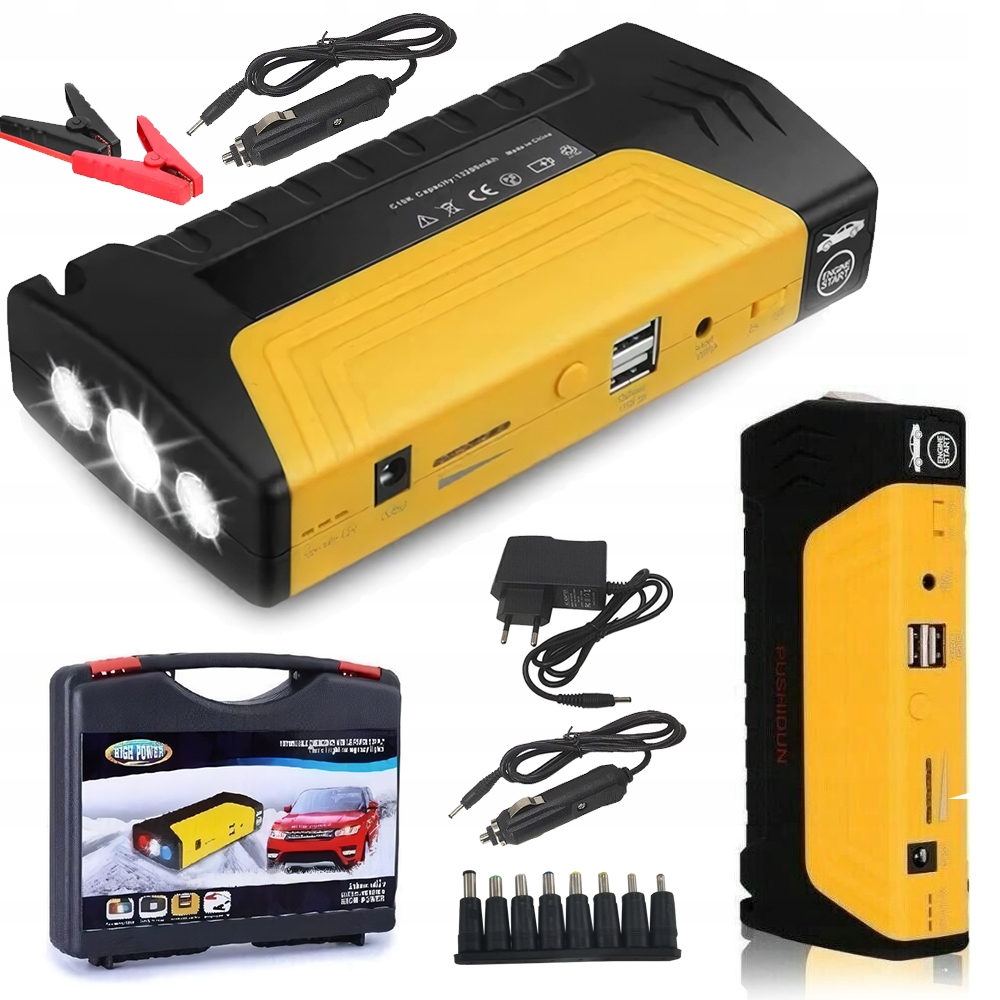 JUMP STARTER STARTOVACÍ BOOSTER STARTÉR DO AUTA POWERBANK 16800MAH