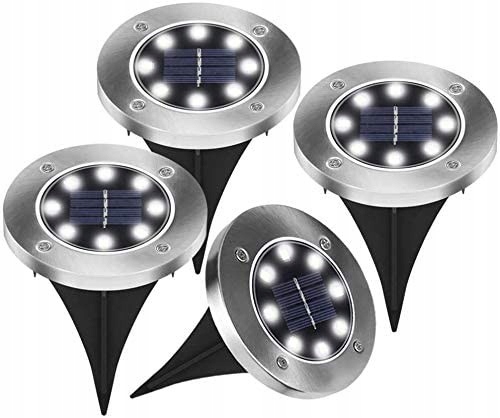 

Lampki Solarne Ogrodowe Gruntowe Led Disc 4 szt