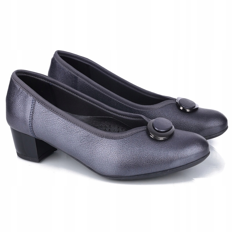 Dámské lodičky Aspena KX-2681/FLEX4010 K179 popelavé Kůže VEL.37