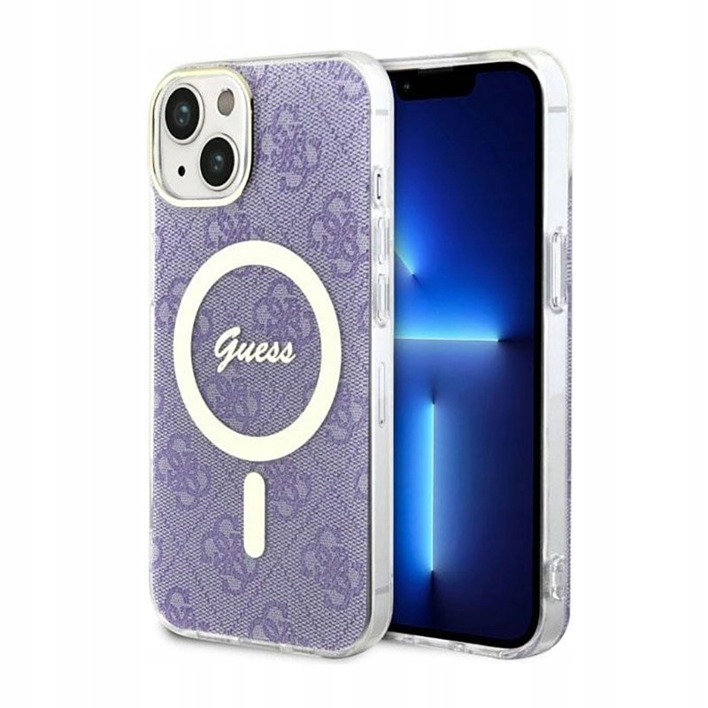 Guess 4G MagSafe – Pouzdro pro iPhone 14 (fialové)