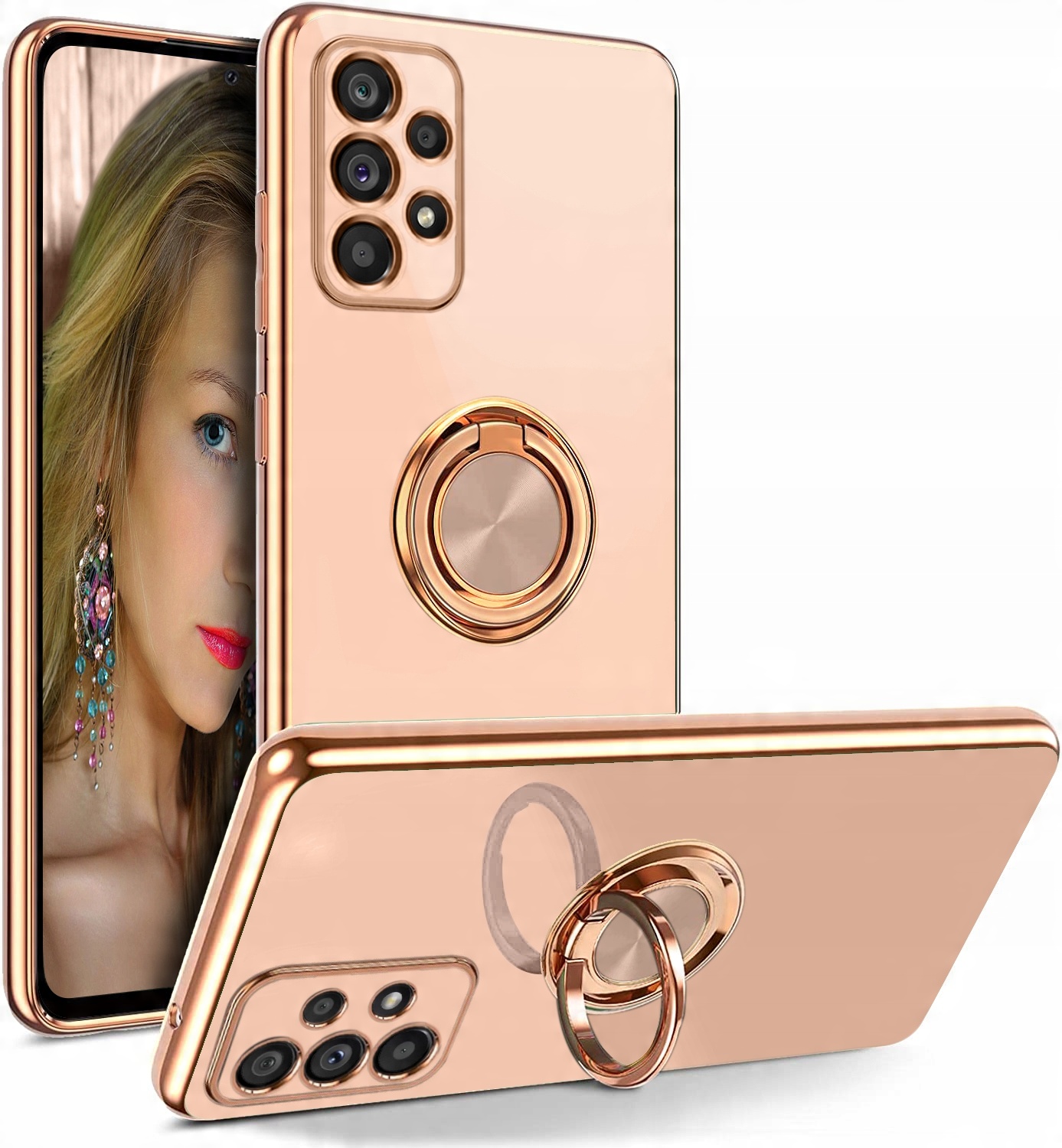 

Etui Silicone Ring +Szkło do Samsung Galaxy A53 5G