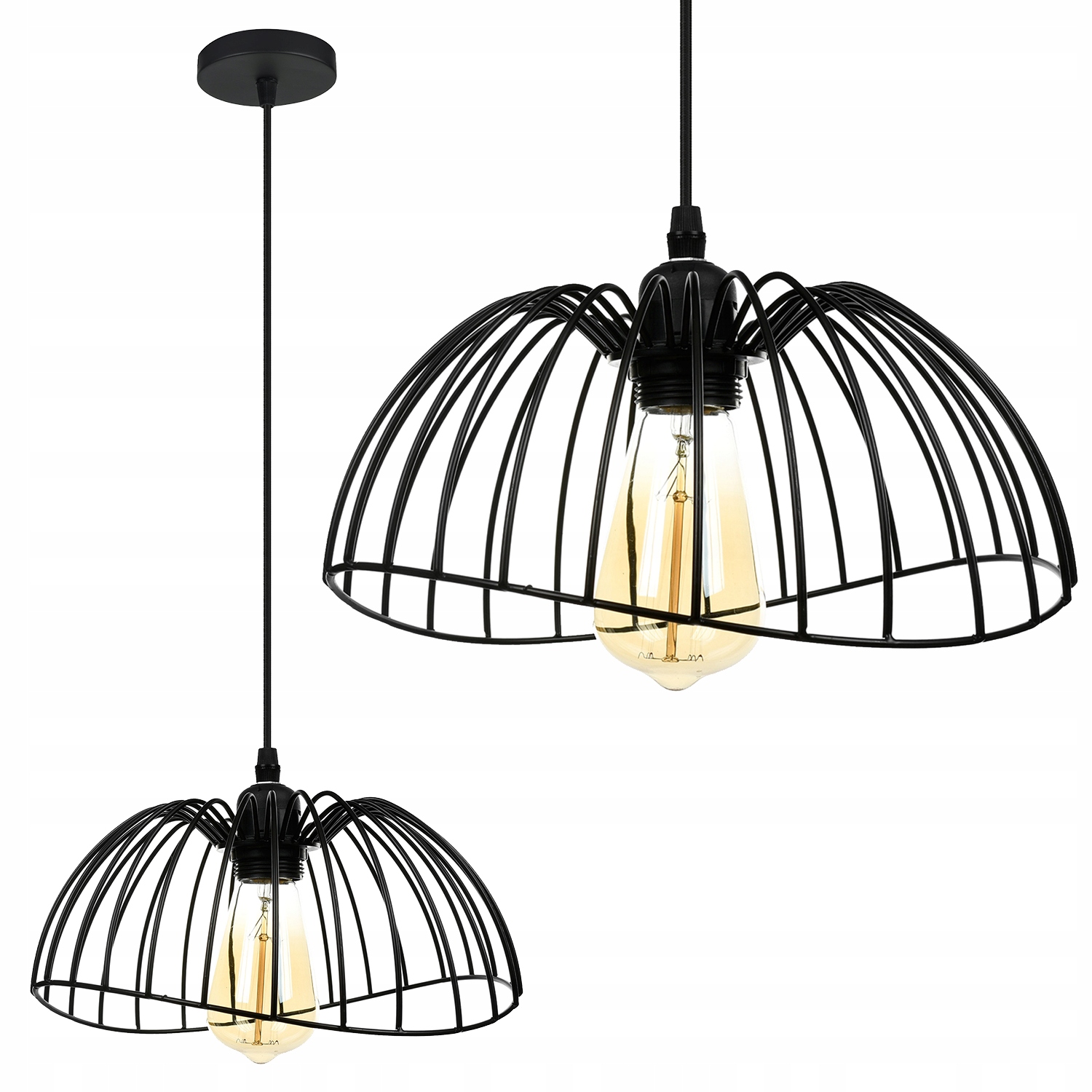 

Lampa Wisząca Sufitowa Żyrandol Plafon Loft Led