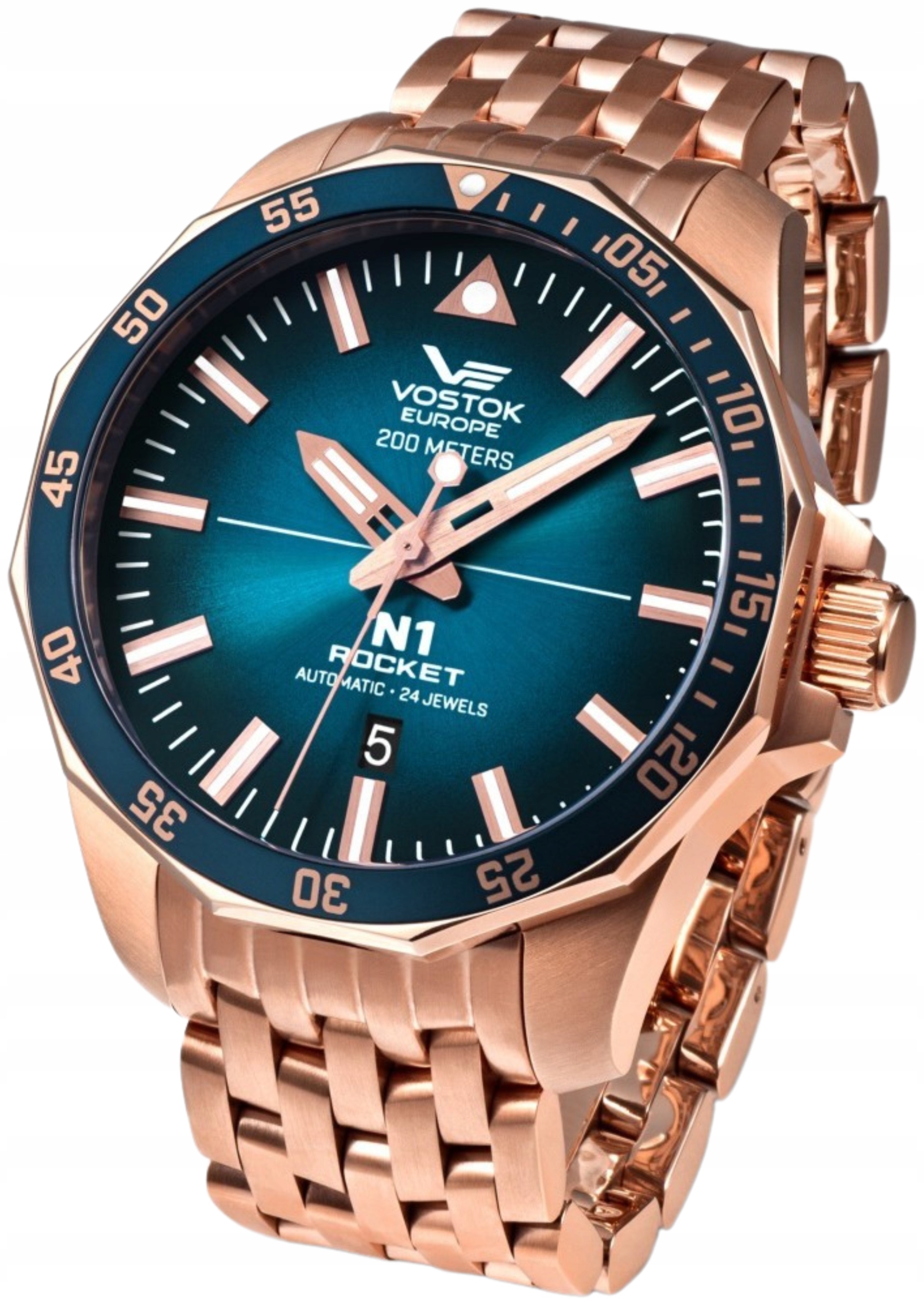 Nový Originální Pánské hodinky Vostok Europe NH35A-225B616B Rocket N-1 data