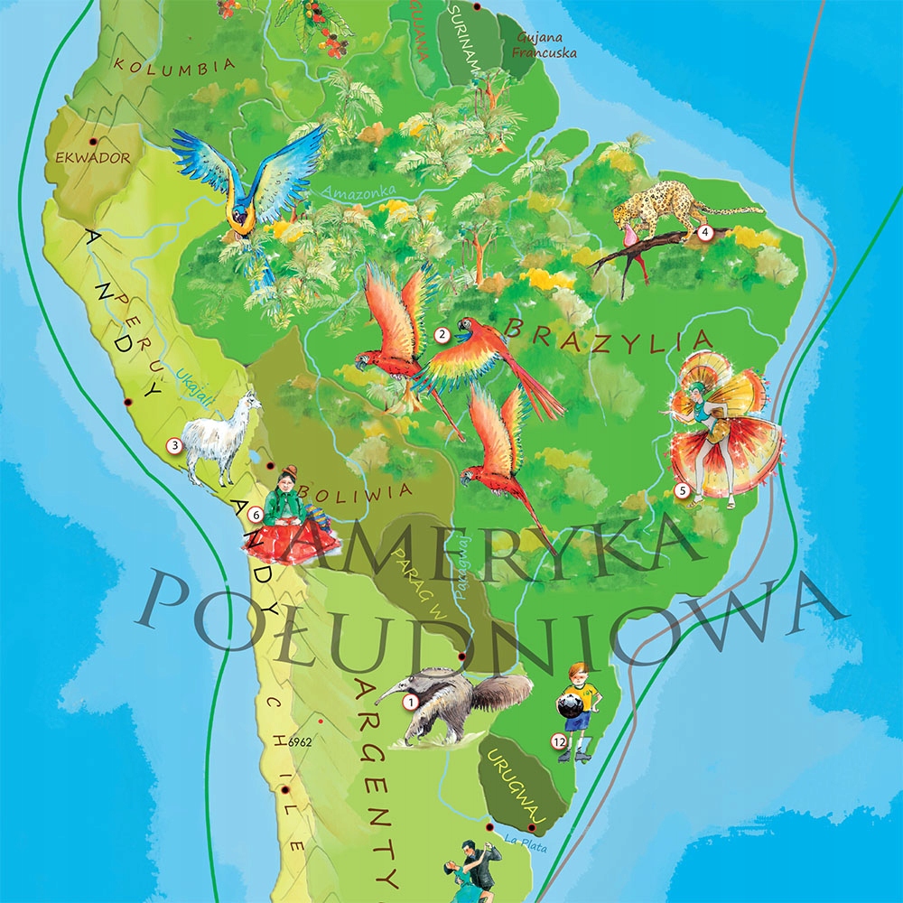 Mapa dla dzieci ścienna + informacje Świat Młodego Odkrywcy 100x70 ArtGlob Gatunek Mapy, atlasy, plany miast