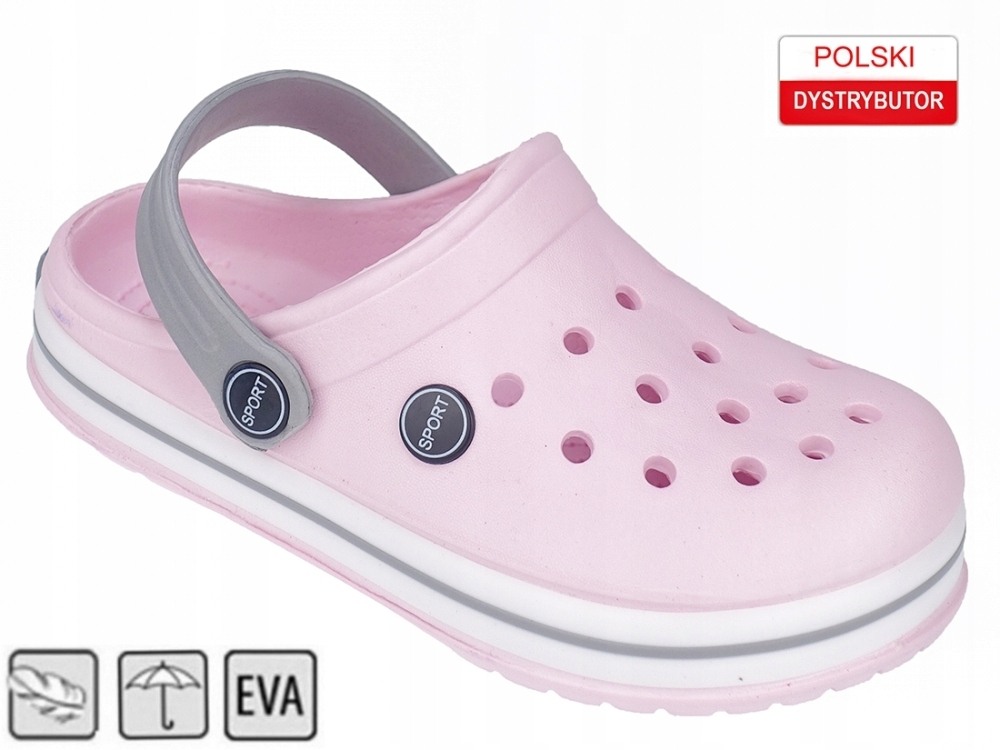 KLAPKI OGRODOWE BASENOWE PIANKOWE DZIECIĘCE LACZKI KROKODYLKI DZIEWCZĘCE Marka Inna marka