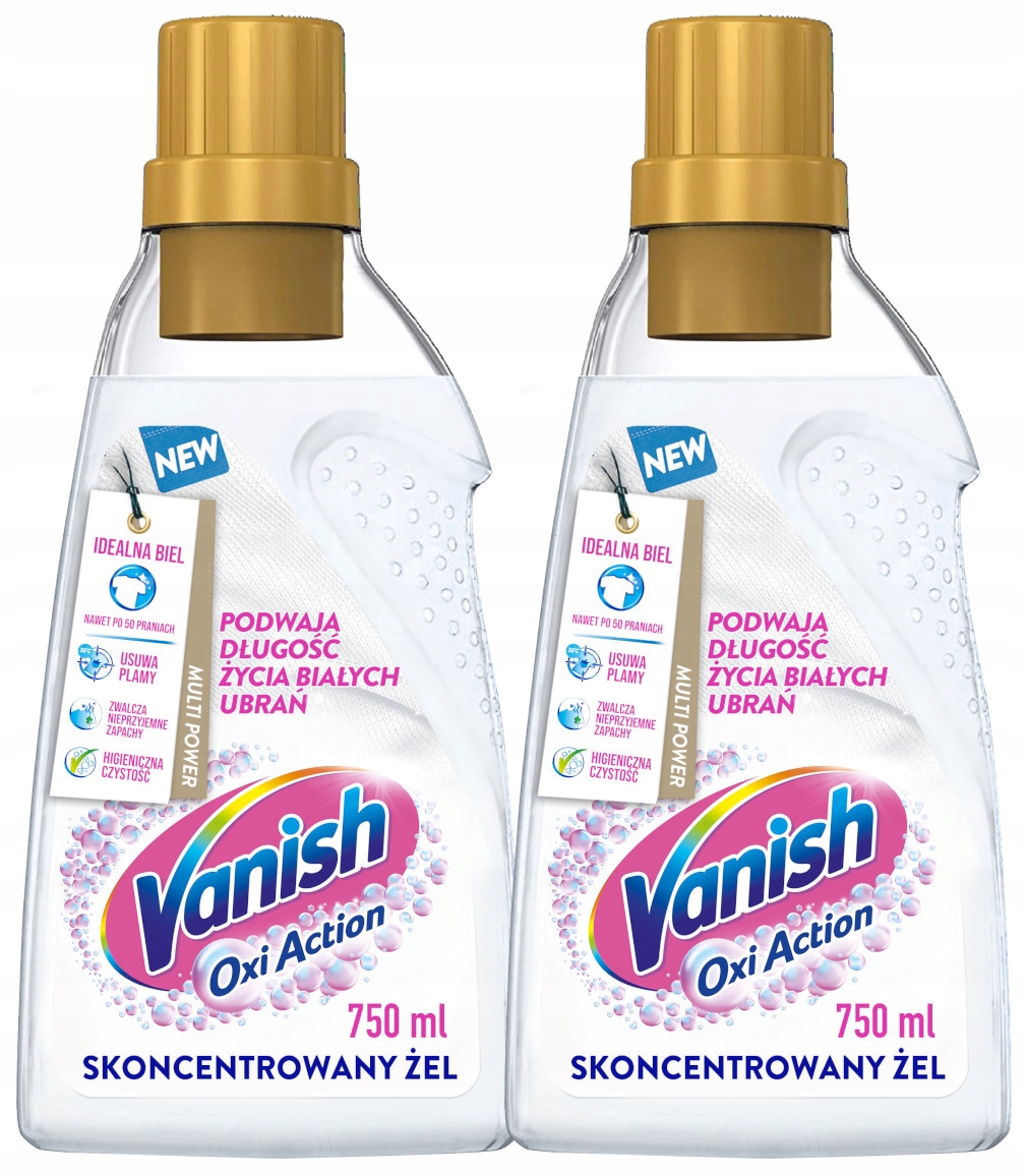 

Vanish Oxi Action skoncentrowany żel biel 2x750 ml