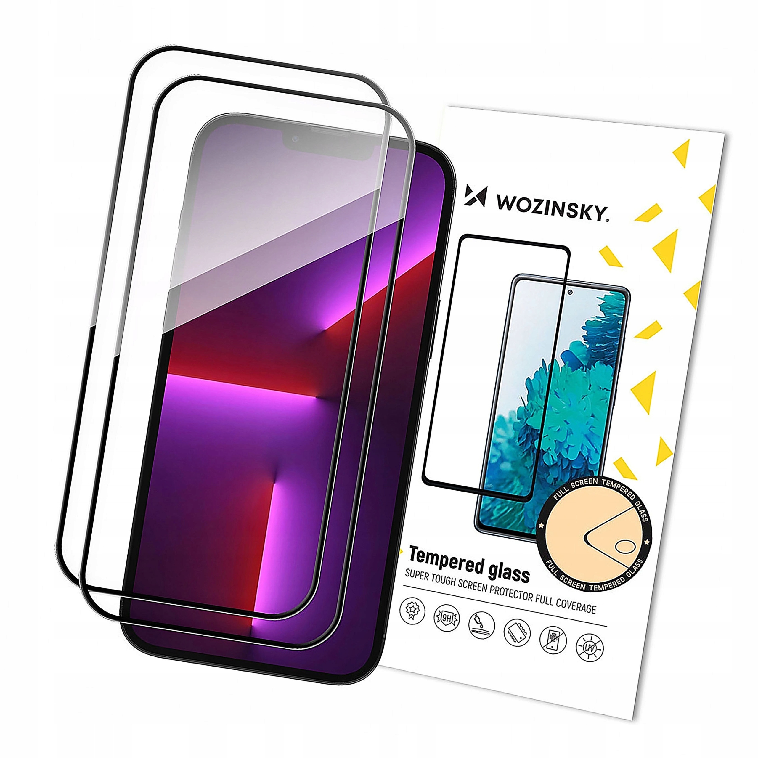 Szkło hartowane na cały ekran ramka Case Friendly Full Glue iPhone 15 Plus