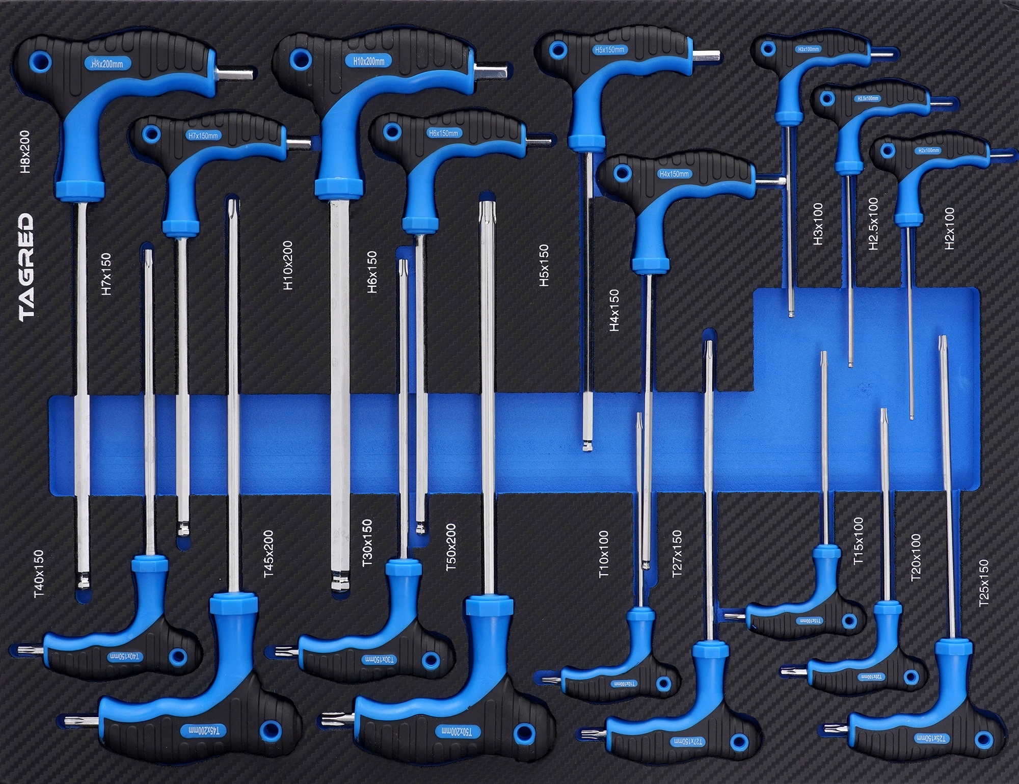 Wkład do wózka narzędziowego Tagred TA19125 18 elementów