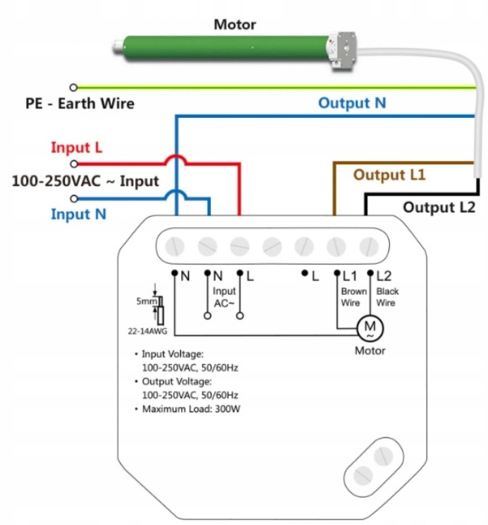 LoraTap WIFI przekaźnik moduł sterownik do rolet zasłon SC500W Kod producenta sc500w