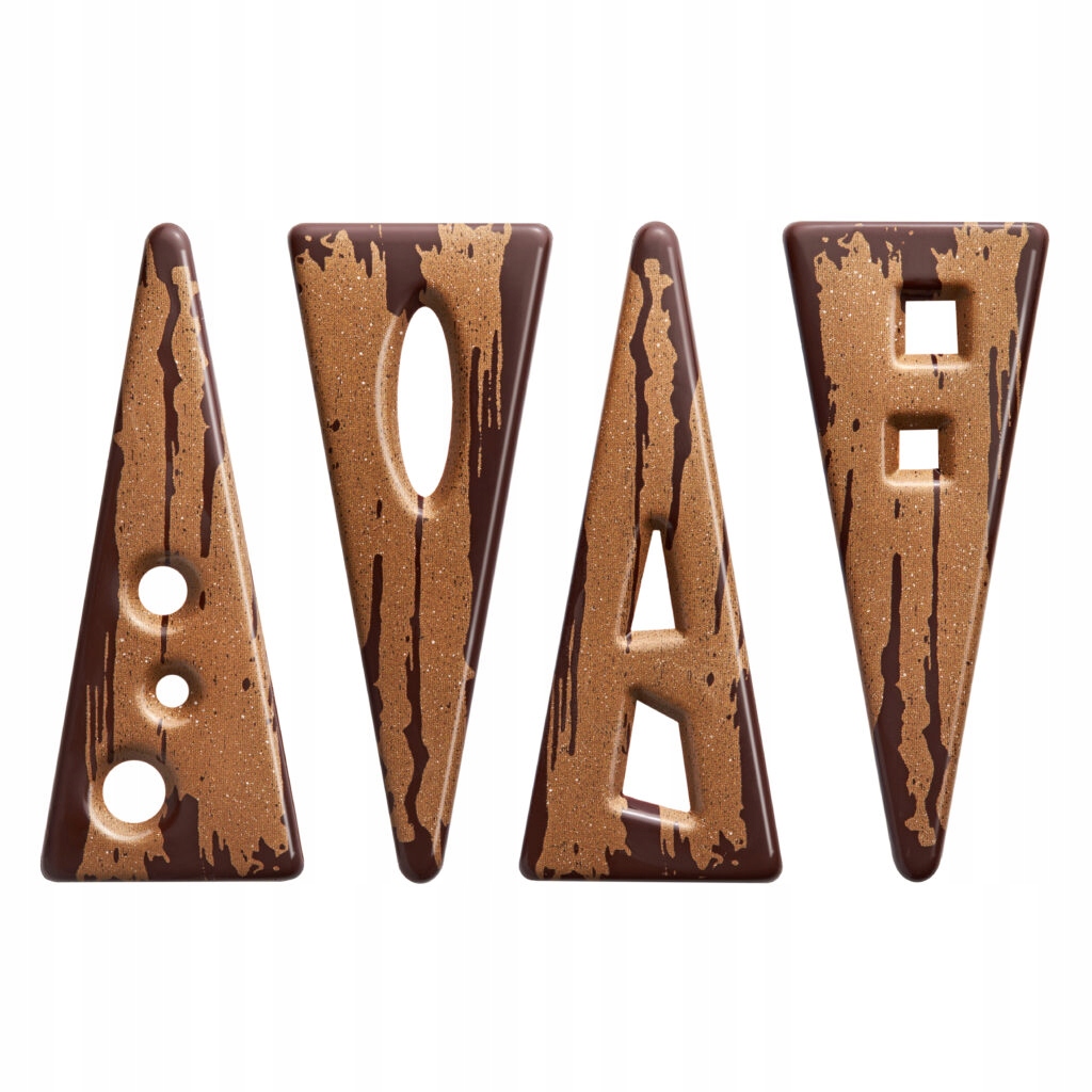 Dubai złote trójkąty dekoracja czekoladowa Barbara Decor 132szt