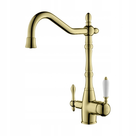 Retro Kuchyňská Baterie S Filtrem Na Vodu, Zlatá