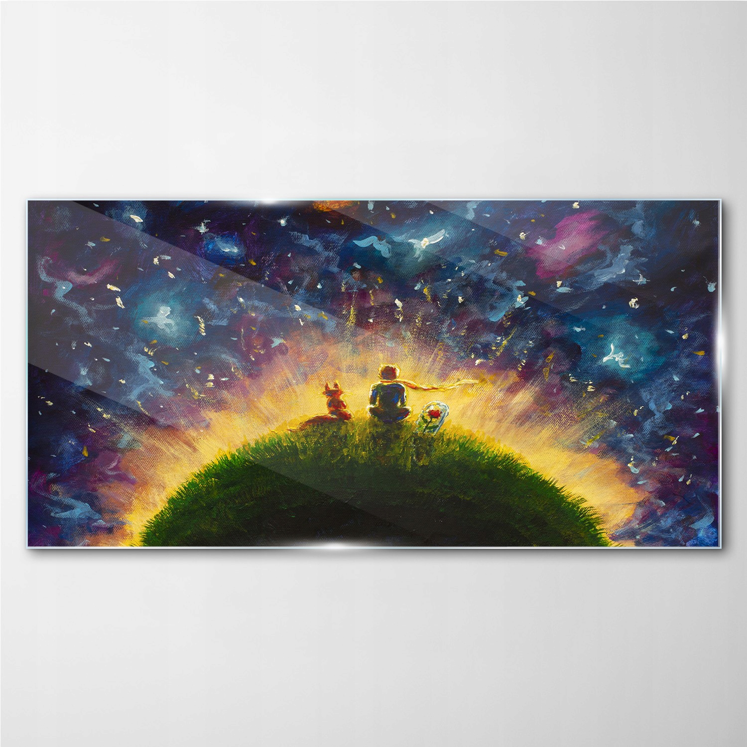 

Foto-obraz szklany na ścianę Malarstwo 140x70 cm