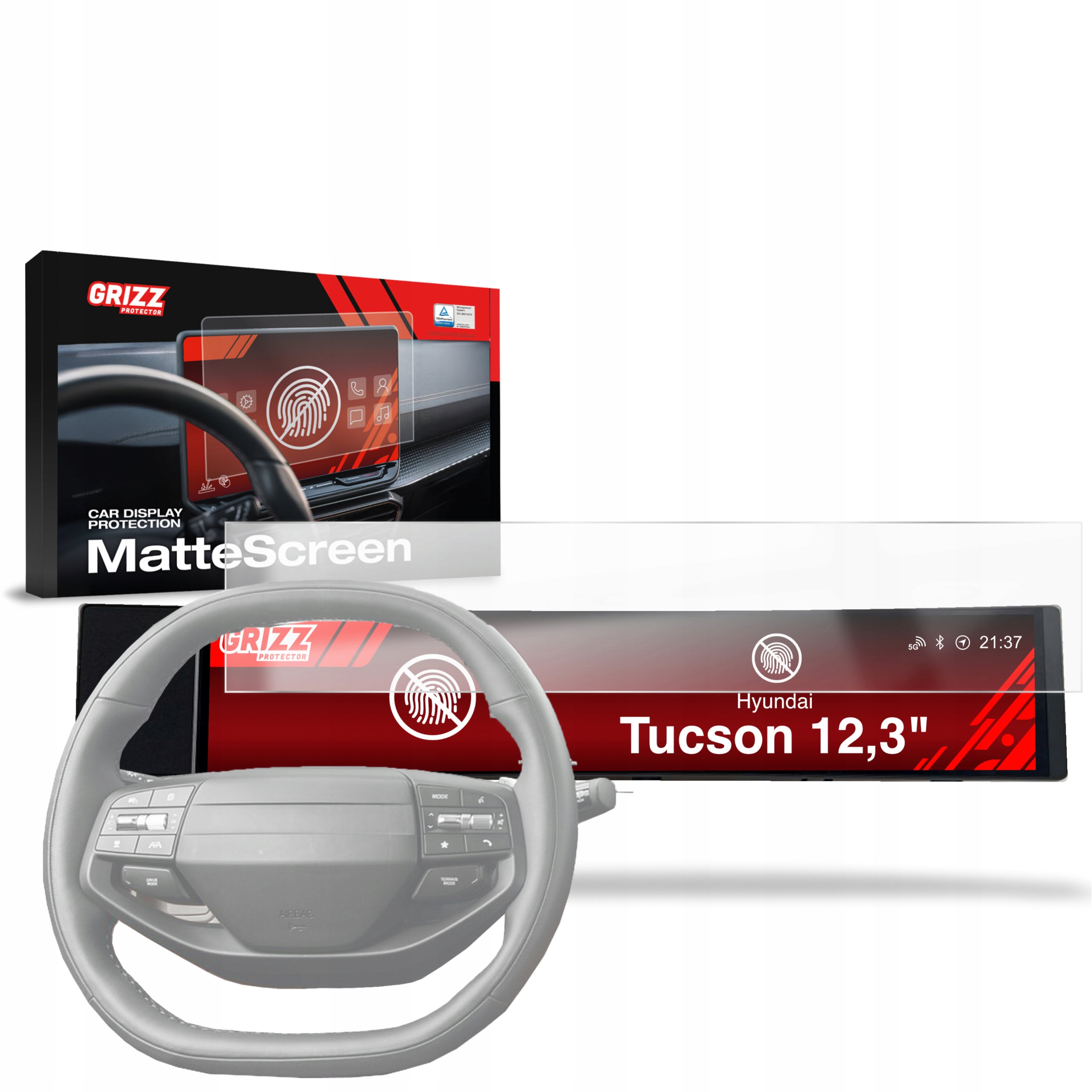 2w1 Folia Antyodciskowa do Hyundai Tucson 12,3" (2024-2025)