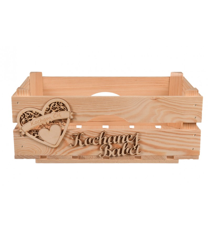 DZIEŃ BABCI DREWNIANE OPAKOWANIE NA PREZENT