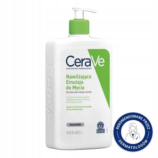 CeraVe emulsja nawilżająca do mycia, 1000 ml