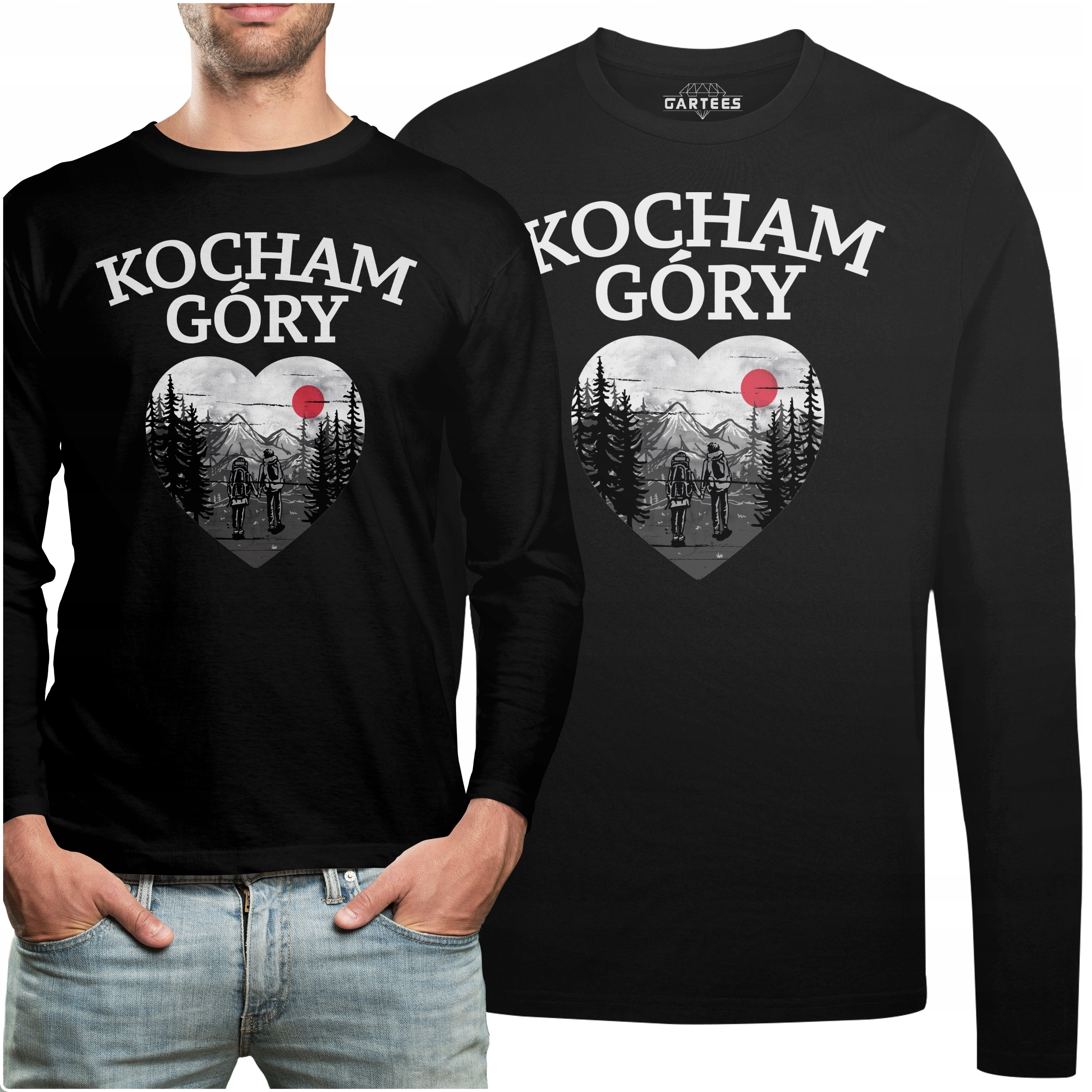 

Koszulka Long Na Prezent Z Napisem Kocham Góry